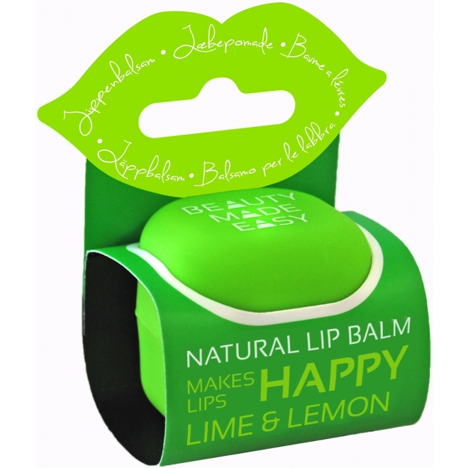Balsam natural de buze, Beauty Made Easy, cu lime si lamaie, 6.8 g