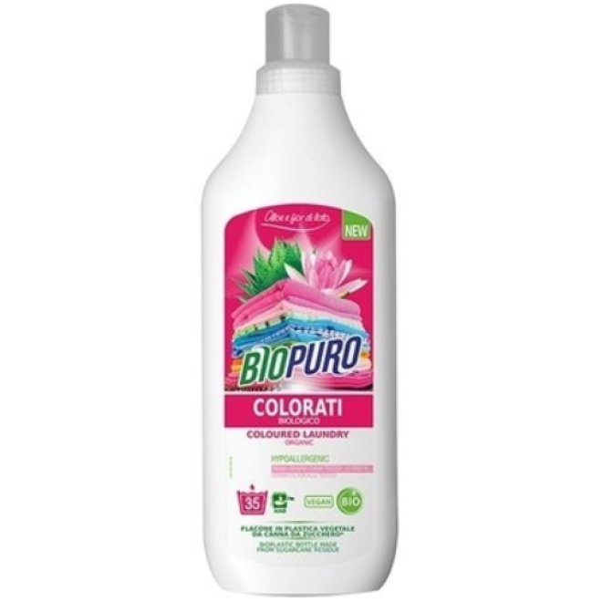 Detergent hipoalergen pentru rufe colorate, Biopuro, 1L