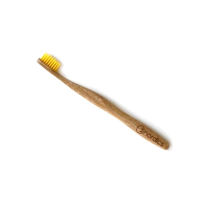 Periuta de dinti, Nordics, din bambus, pt. adulti - galben