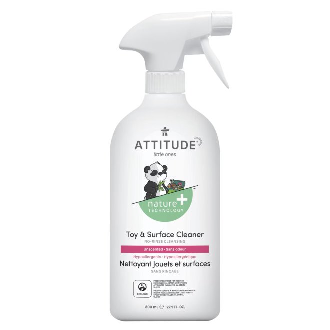 Solutie pentru curatat jucarii si alte suprafete, fara miros, Attitude, 800 ml
