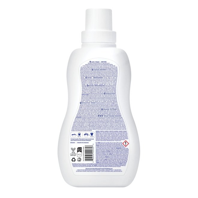 Detergent lichid de rufe, 35 de spalari, cu flori de camp, Attitude, 1,05 l
