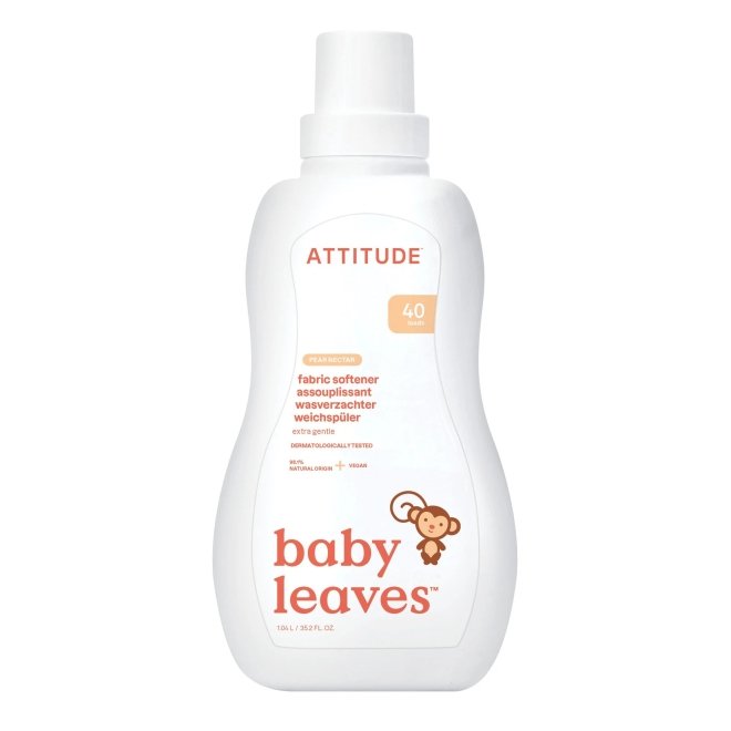 Balsam de rufe pentru bebelusi, 40 de spalari, nectar de pere, Attitude, 1L