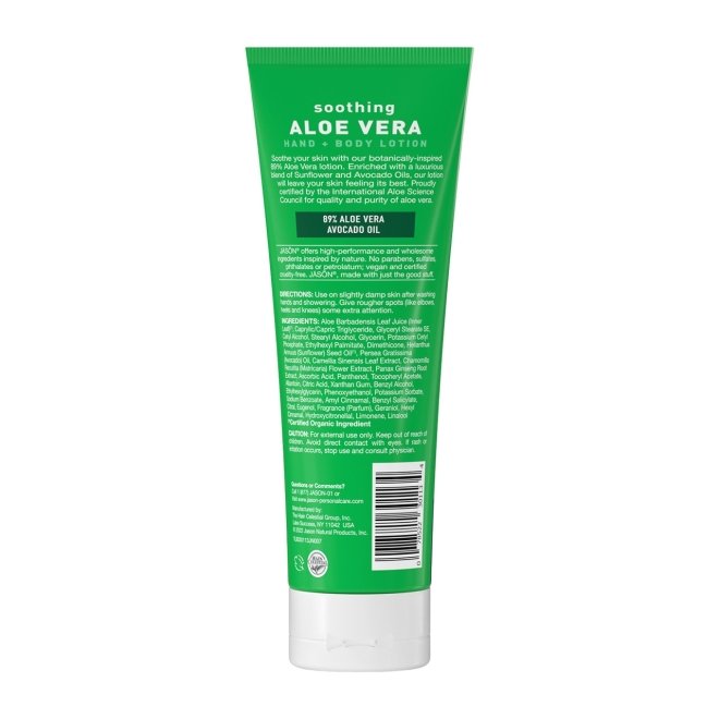 Crema hidratanta cu 89% aloe vera, pt maini si corp, Jason, 237g