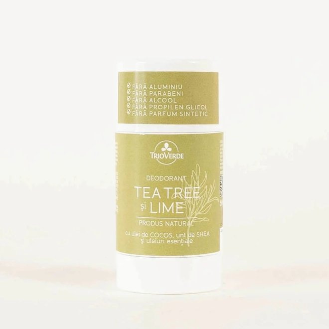Deodorant tea tree si lime, Trio Verde, 60 g