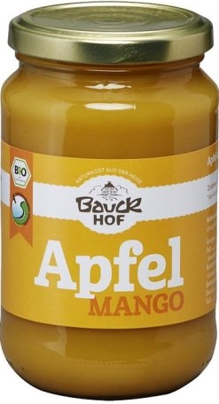 Piure de mere si mango, Bauck Hof, fara zahar si fara gluten, 360 g