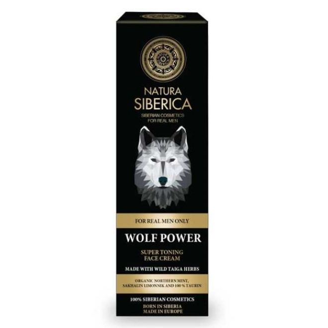 Crema de fata tonifianta pt. barbati Wolf Power, Natura Siberica, 50 ml
