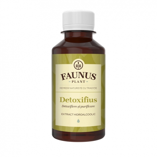 Tinctura Detoxifius, detoxifiere si purificare, Faunus Plant, 200 ml