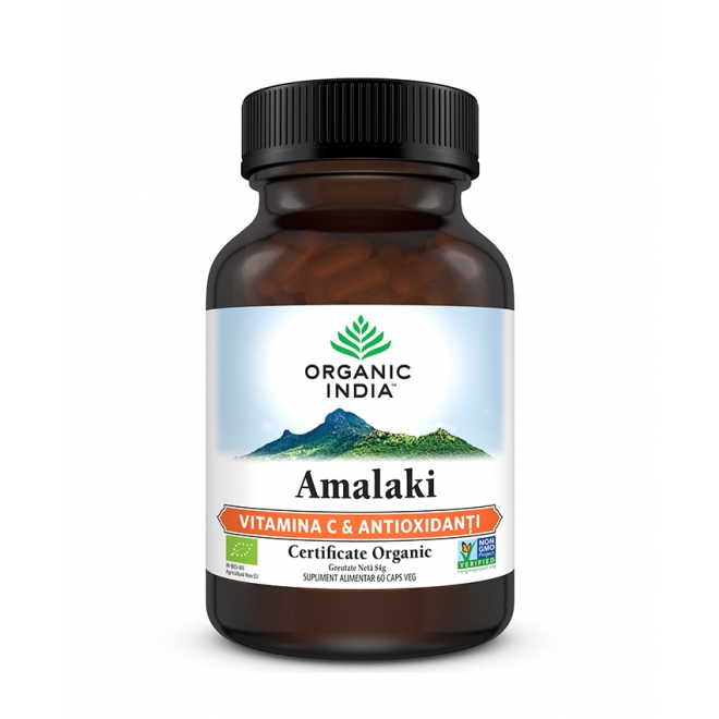 Oferta-Amalaki, Vitamina C & Antioxidanti Naturali, Organic India, 60 cps vegetale