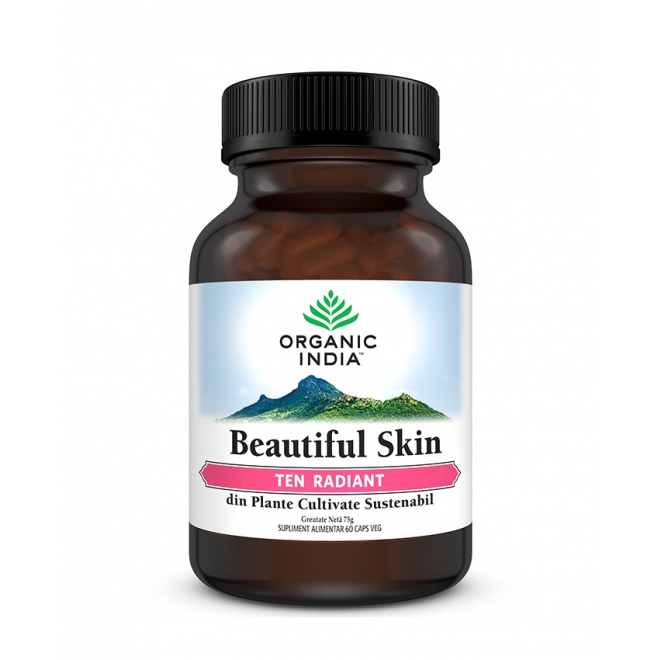 Beautiful Skin, Ten Radiant, Organic India, 60 cps vegetale