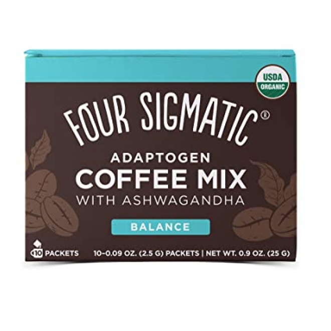 Cafea instant Adaptogen cu Ashwagandha - Balance - Four Sigmatic, 10 plicuri