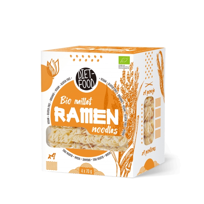 Paste Ramen bio, 100% mei, Diet Food, 280 g