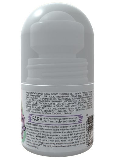 Deodorant natural pentru fete, An-Tan-Tiri-Mogodan, Nimbio, 30 ml