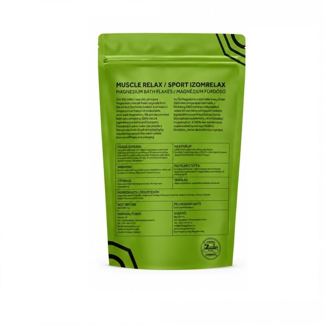 Fulgi de baie Muscle Relax cu magneziu si eucalipt, OsiMagnesium, 1000 g