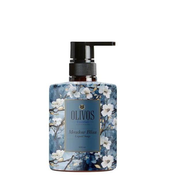 Sapun lichid Meadow Bliss cu parfum de orhidee si mosc, Olivos, 500 ml