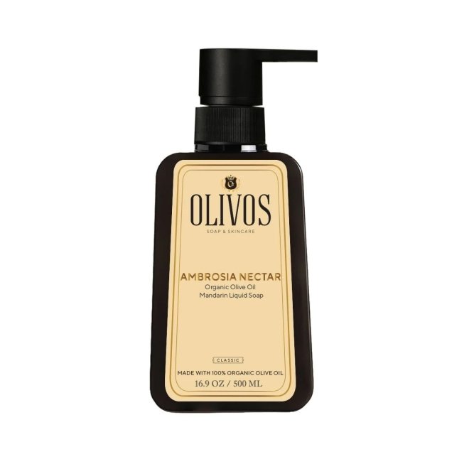 Oferta - Sapun lichid Ambrosia Nectar cu ulei de masline si parfum de mandarina, Olivos, 500 ml