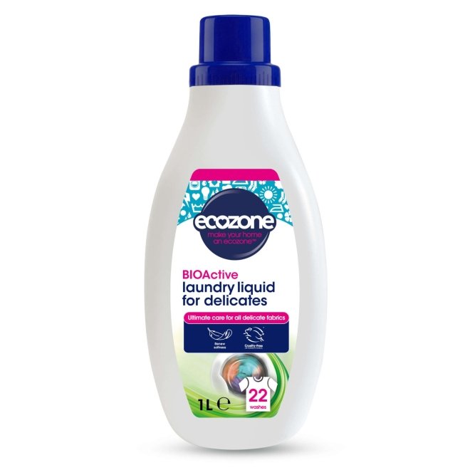 Detergent lichid pentru rufe delicate, 22 spalari, BioActive, Ecozone, 1L