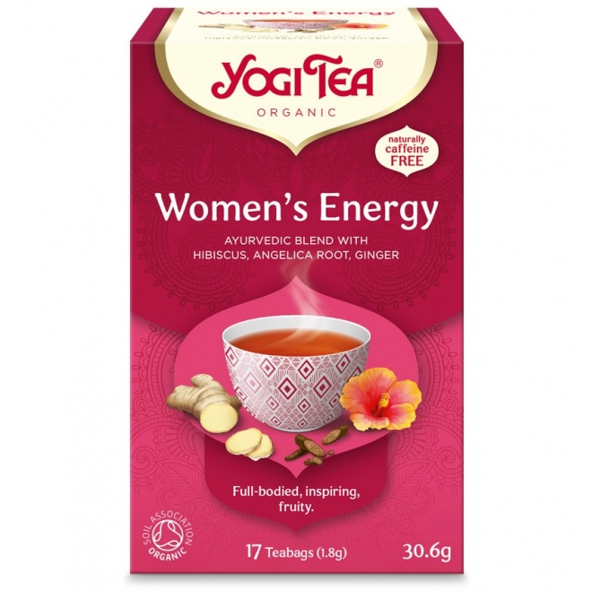Ceai Bio fara cofeina, Yogi Tea - Energie pt femei, 30 g